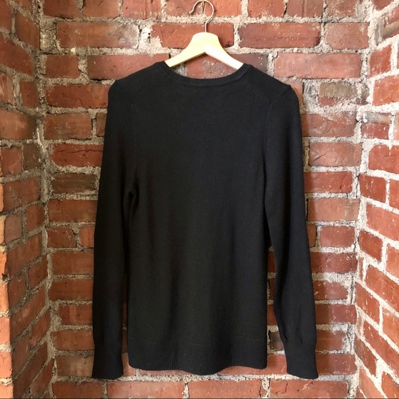 Black V-Neck Long Sleeve Sweater | Gap - Picture 2 of 5